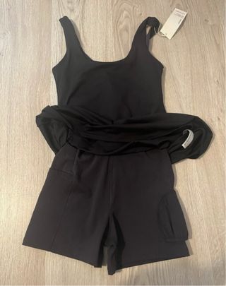 Vestido desportivo preto XS