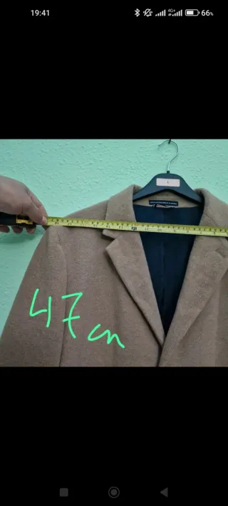 Abrigo Tommy Hilfiger Beige Talla XL Es nuevo ,