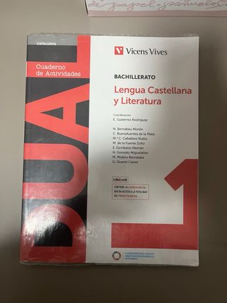 Libros lengua castellana 1r Bachillerato