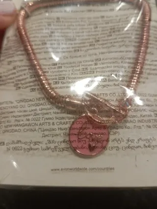 Conjunto Collar y Pulsera Avon San Valentín