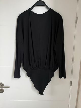 Body Zara encaje negro talla S