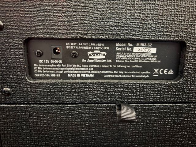 Amplificador VOX MINI 3 G2