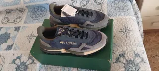 Zapatillas Lacoste Talla 43 Azul/Gris