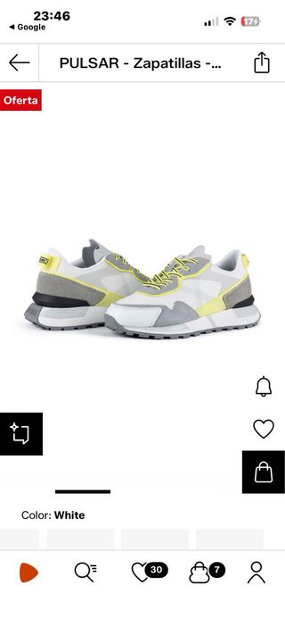 Zapatillas Munich Pulsar Gris Blanco Amarillo