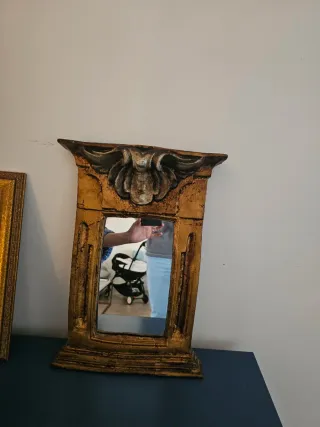 Espejo Antiguo Dorado