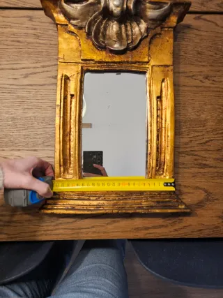 Espejo Antiguo Dorado