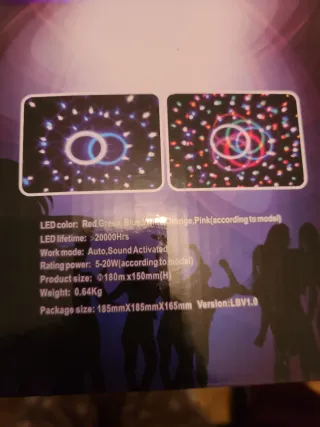 Luz discoteca con mando potente