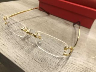 Gafas Cartier Doradas y Marrones