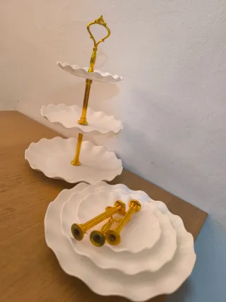 Soporte para postres de plástico