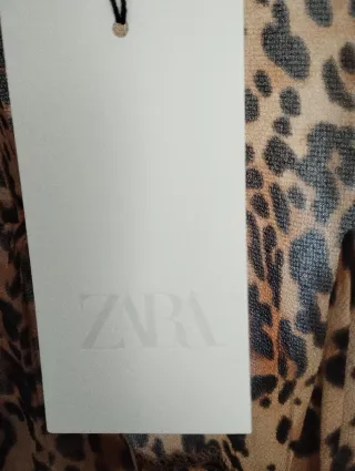 Vestido Zara Animal Print Talla L