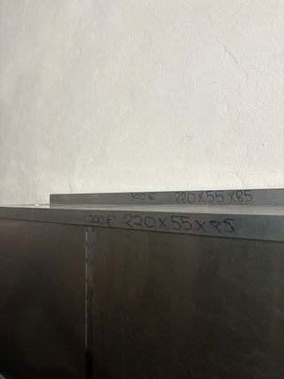 BANCO INDUSTRIAL IN ACCIAIO INOX 220x55x85