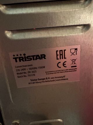 Horno Tristar 28L 1500W