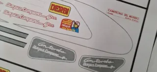 Kit adhesivos derbi antorcha olímpica