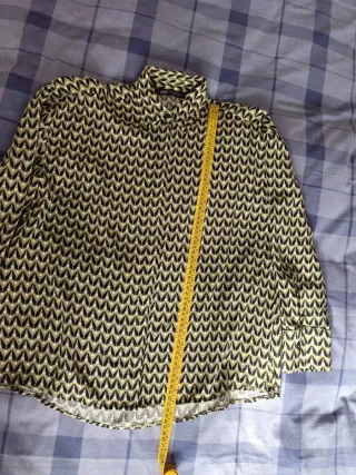 Zara camisa estampada oversize