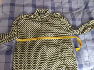 Zara camisa estampada oversize