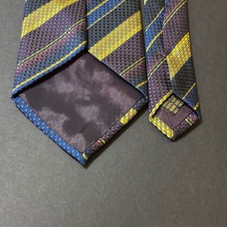 Cravatta Malagrida a righe blu e gialle