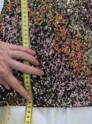 Vestido lentejuelas fiesta negro multicolor