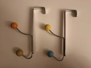 Ganchos perchero puerta colores