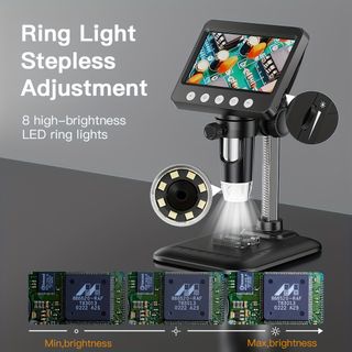 Microscopio Digital 10.92cm 1000X HD 1080P