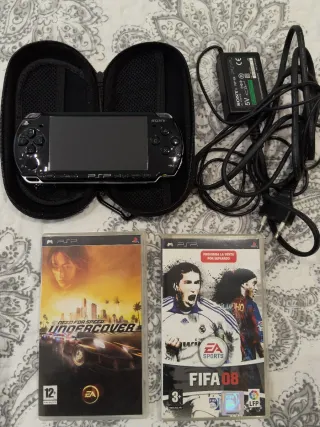 Sony PSP Negra con funda