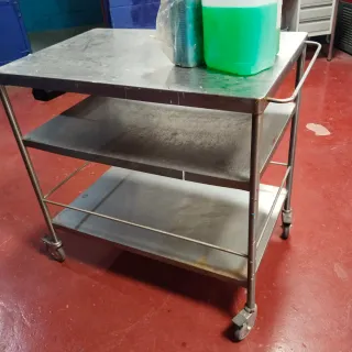 Carrito camarera acero inoxidable Ikea