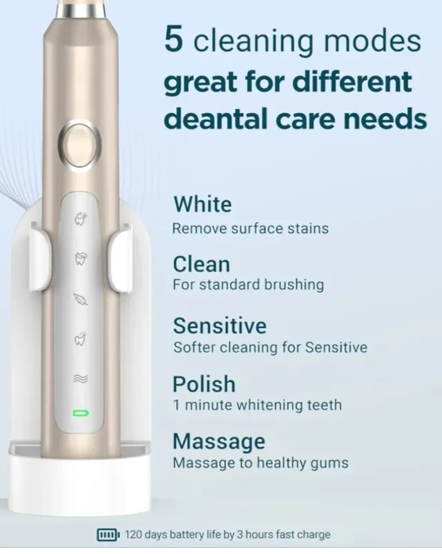 Cepillo Dientes Eléctrico Sónico