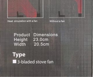 Ventilador Estufa Tomersun VDSF613B