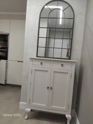 Zapatero blanco de madera