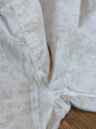 Pantalón mujer blanco estampado flores