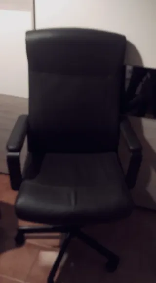 Sedia ufficio IKEA MILLBERGET Ecopelle Nera