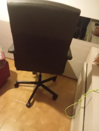 Sedia ufficio IKEA MILLBERGET Ecopelle Nera