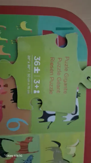 Puzzle de suelo Imaginarium números animales