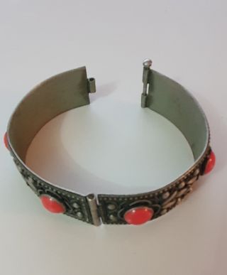 Antico Bracciale in metallo con pietre inizi 900