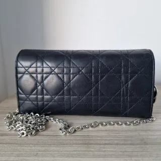 Bolso Cartera Lady Dior Piel Negro