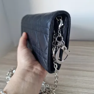 Bolso Cartera Lady Dior Piel Negro