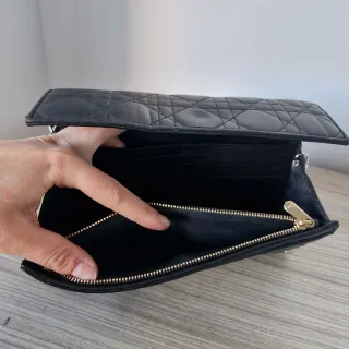 Bolso Cartera Lady Dior Piel Negro