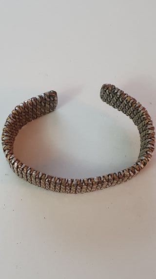 Bracciale antico intrecciato inizio 900 regolabile