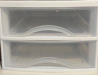 Cajonera de plástico blanca