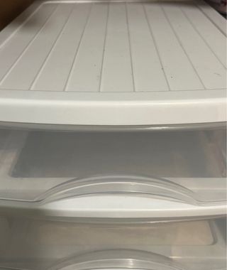 Cajonera de plástico blanca