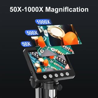 Microscopio Digital 10.92cm 1000X HD 1080P