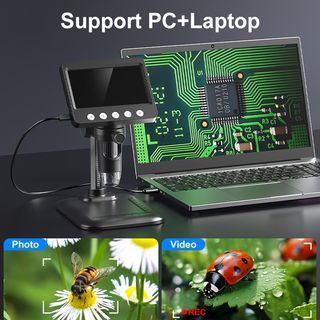 Microscopio Digital 10.92cm 1000X HD 1080P