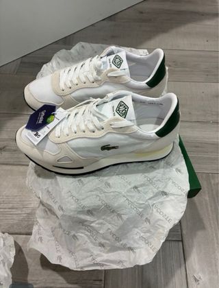 Zapatillas Lacoste Blancas y Verdes