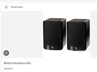Altavoces Boston Acoustics A 26. INMACULADOS
