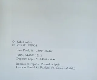 El Profeta - Khalil Gibran