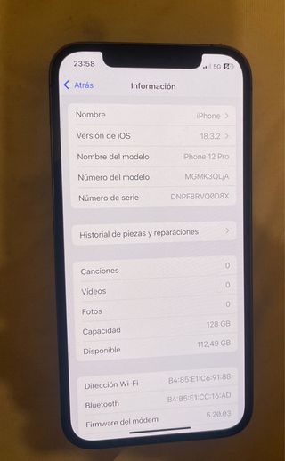iPhone 12 Pro Gris/Plata