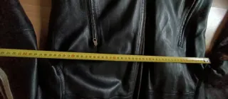 Chaqueta Cuero Negra Unisex Talla S