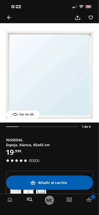 Estantería Tocador Espejo Ikea Blanco