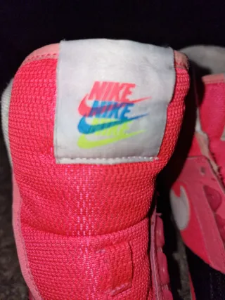 Zapatillas Nike Altas Rosas y Negras