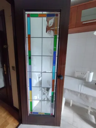 Vidriera plomada decorativa