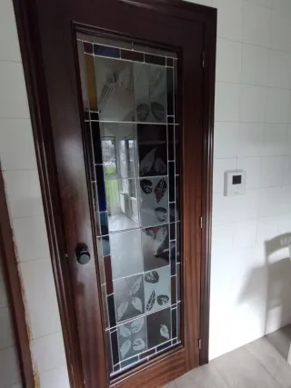 Vidriera plomada decorativa